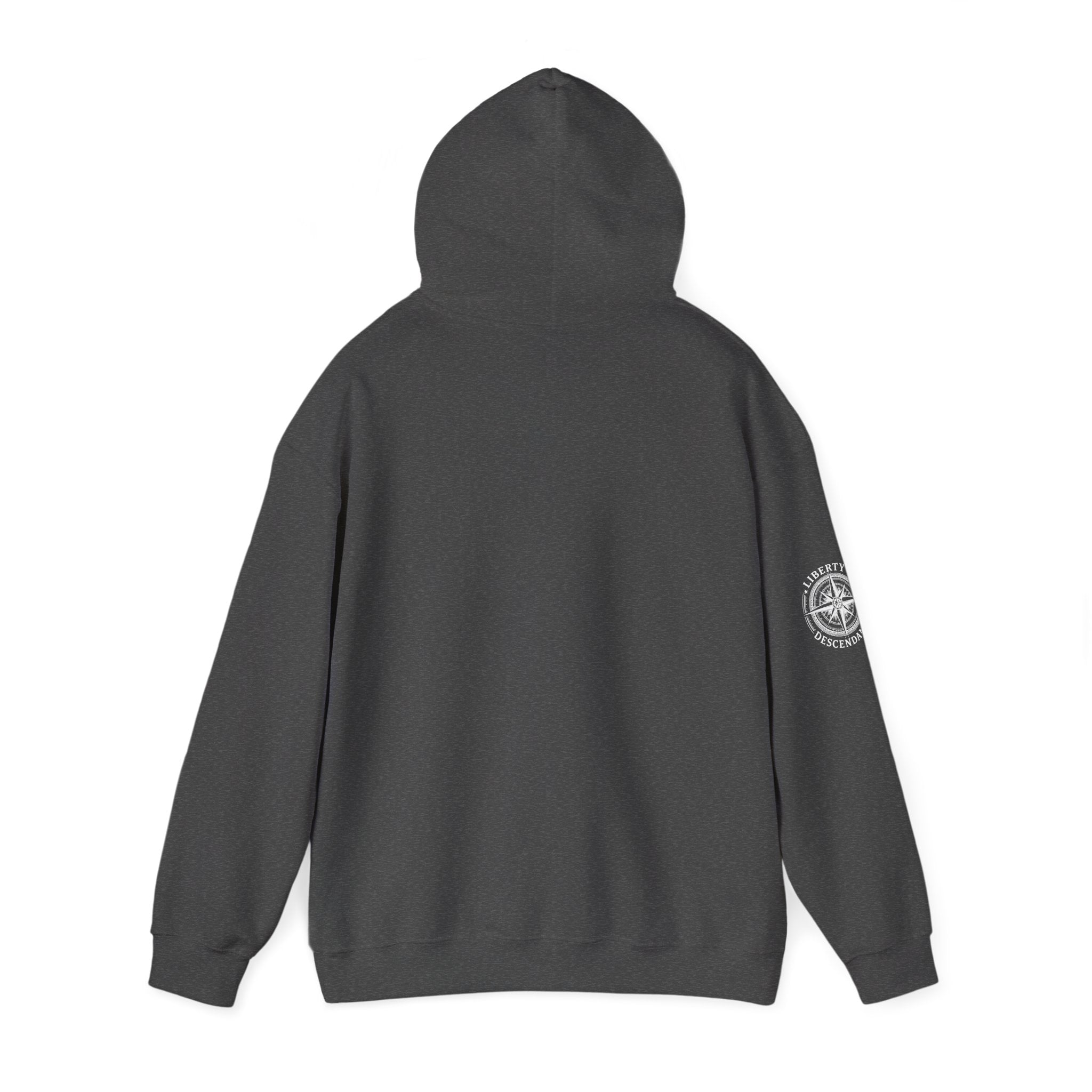 Liberty's Descendant Compass Hoodie — Patriotic Compass Logo Pullover