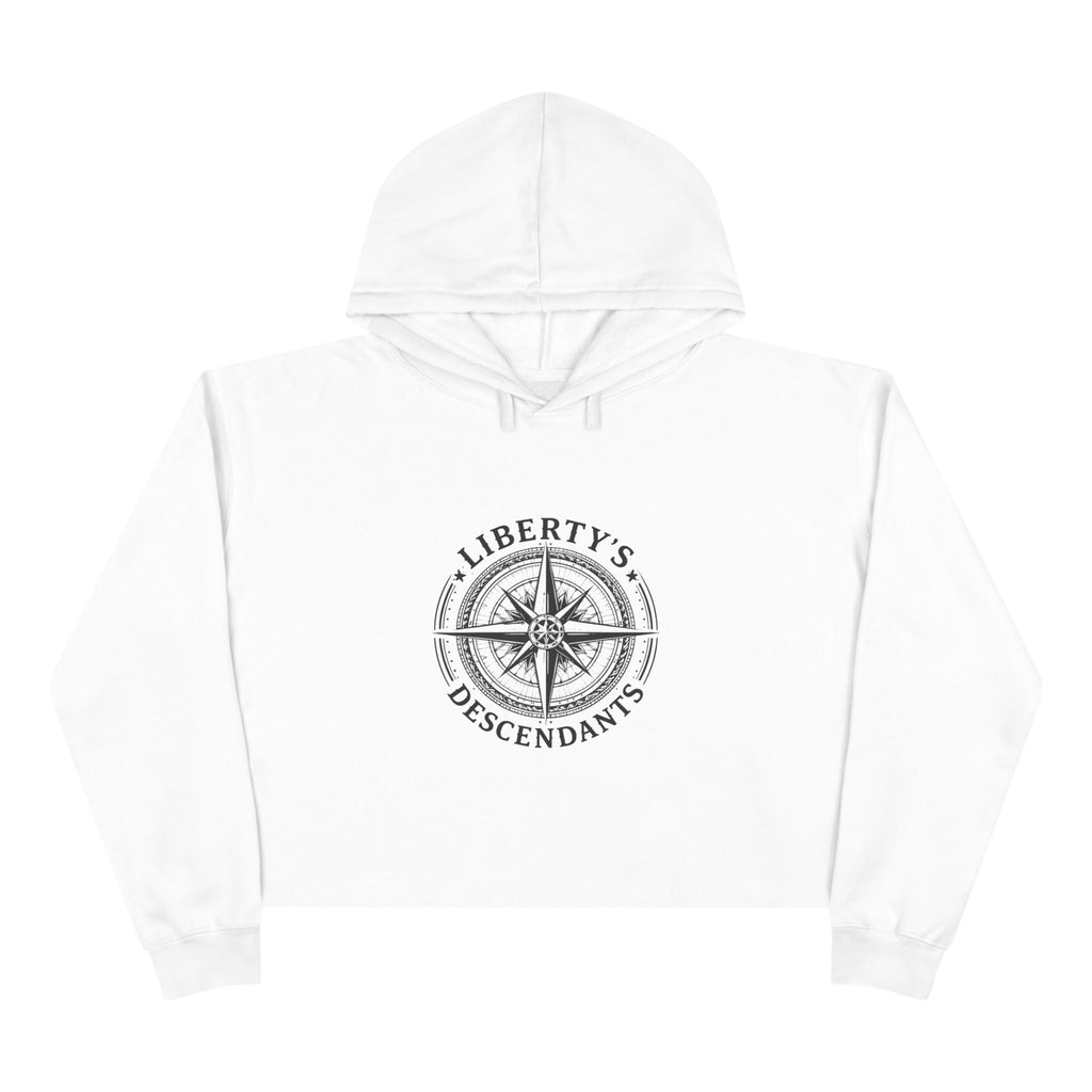 Crop Hoodie — Liberty’s Descendants Compass Graphic Cropped Hoodie