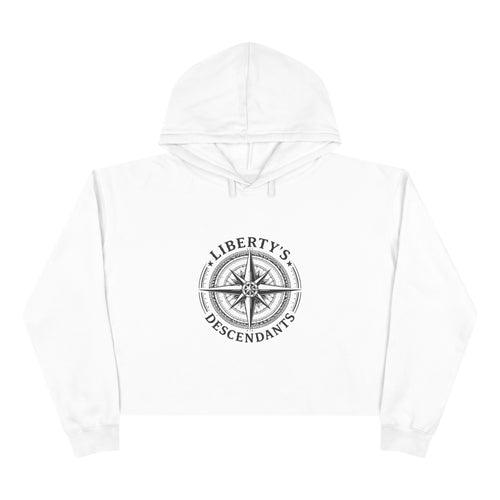 Crop Hoodie — Liberty’s Descendants Compass Graphic Cropped Hoodie