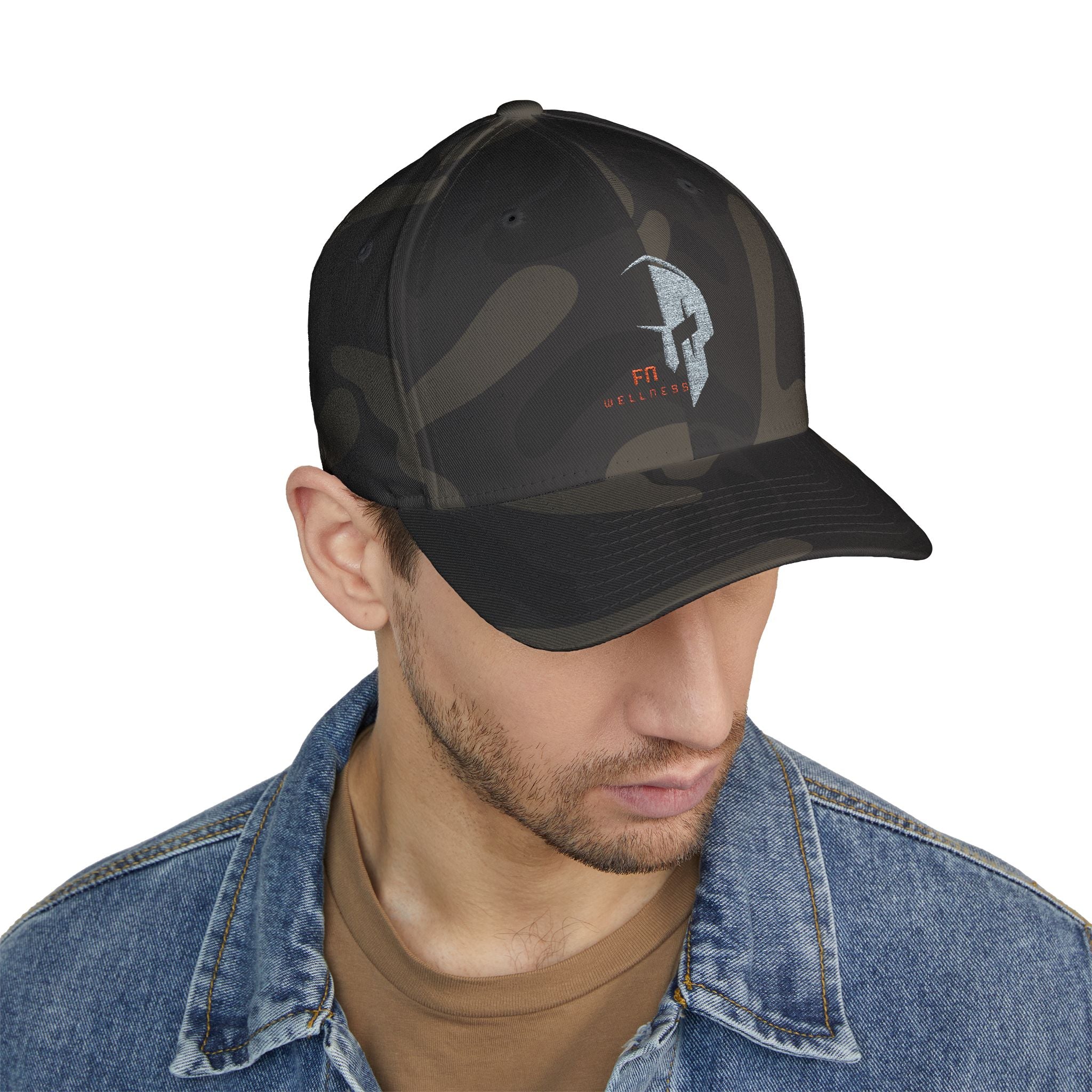 Spartan Helmet Embroidered Cap — Minimalist Athletic Baseball Hat