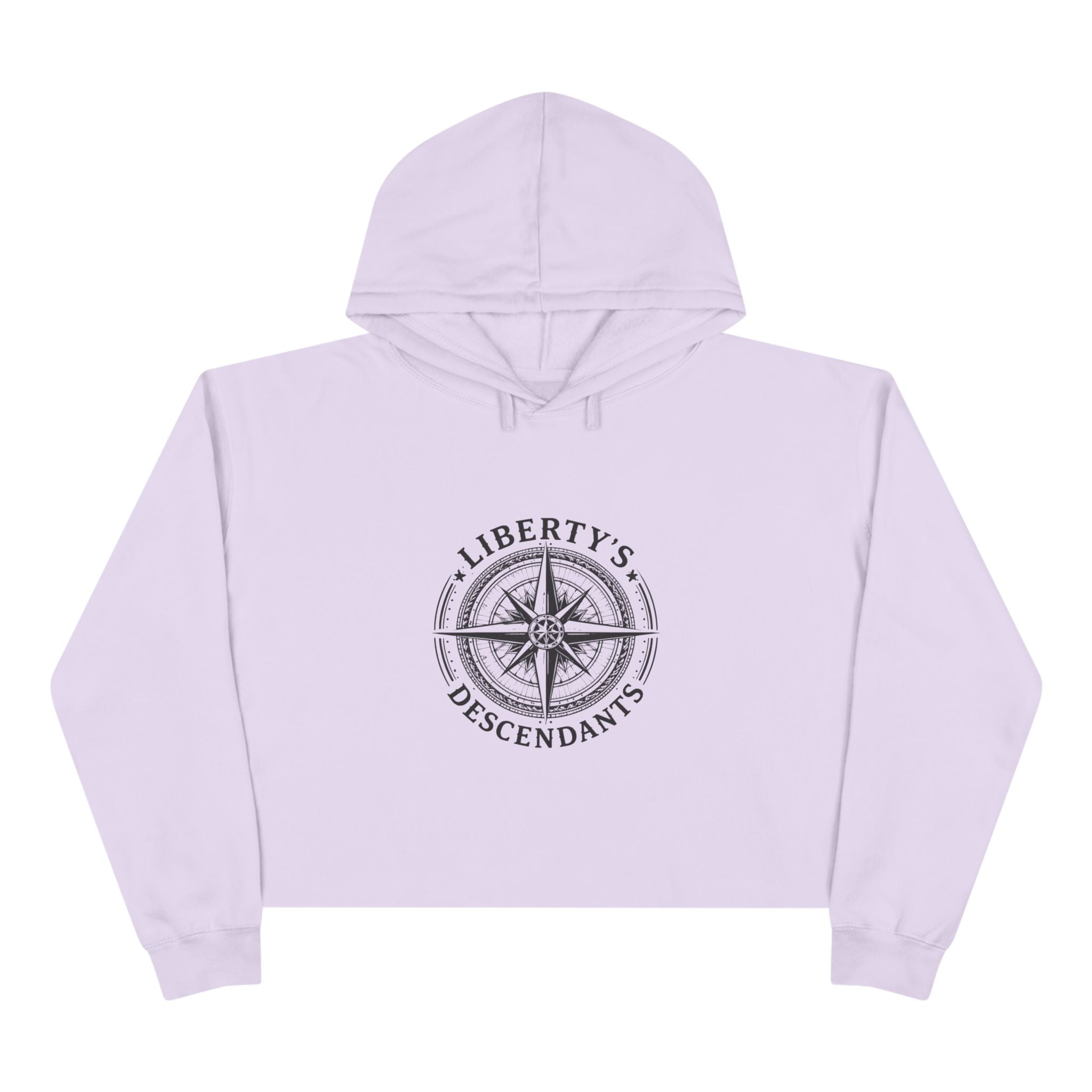 Crop Hoodie — Liberty’s Descendants Compass Graphic Cropped Hoodie